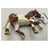 Large Handmade Wood Barn With Misc. Vintage Toy Horses 21" x 21" x 29"