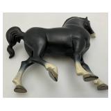 Large Handmade Wood Barn With Misc. Vintage Toy Horses 21" x 21" x 29"