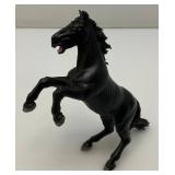 Large Handmade Wood Barn With Misc. Vintage Toy Horses 21" x 21" x 29"