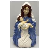 Vintage 26" Mary And baby Jesus Blow Mold (Has Light)