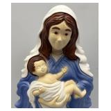 Vintage 26" Mary And baby Jesus Blow Mold (Has Light)