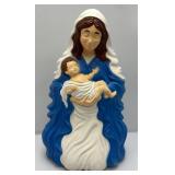 Vintage 26" Mary And baby Jesus Blow Mold (No Light)
