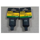 *2* DeWalt Reducing Impact Adapter - 3/4"x1/2"