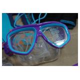 Cressi Blulove Kids Snorkel Set - Fin Size S/M