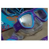 Cressi Blulove Kids Snorkel Set - Fin Size S/M