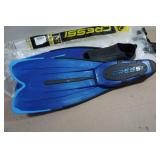 Cressi Agua Adult Fins - 43/44 8.5/9.5