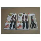 *2* Copper Knife Sets and Scissors