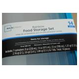 14-Piece Rainbow Food Storage Set