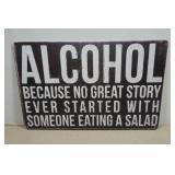 Novelty Metal Sign - Alcohol
