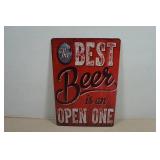 Novelty Metal Sign - The Best Beer