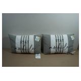 *2* Decorative Throw Pillows -12"x18"  Stay a While