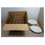 *20* Milkshake Glasses and 7 Oval Plates