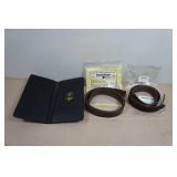 Boston Leather Belts Sizes Medium & 30 and Leather Citation Book