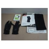 Knee and Ankle Braces and Riding Gloves