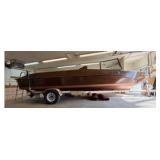 2020 Homemade Open Motor boat 21’6” – MerCruiser Inboard/Outdrive – Trailer (1989) Included
