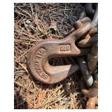 Heavy Duty Logging Chain w/ Grab Hooks – Tow Chain / Skidder Chain (Large Links)