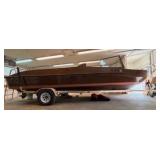 2020 Homemade Open Motor boat 21’6” – MerCruiser Inboard/Outdrive – Trailer (1989) Included