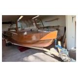 2020 Homemade Open Motor boat 21’6” – MerCruiser Inboard/Outdrive – Trailer (1989) Included