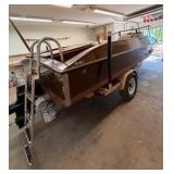 2020 Homemade Open Motor boat 21’6” – MerCruiser Inboard/Outdrive – Trailer (1989) Included
