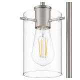Regan 20" Brushed Nickel Table Lamp with Shade