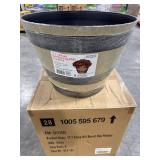 Natural Oak Resin Pots, 17.7" Dia x 12.4" H (8 pac