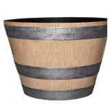 Natural Oak Resin Pots, 17.7" Dia (8 pack)