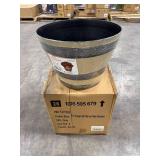 Natural Oak Resin Pots, 17.7" Dia (8 pack)