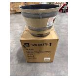 Natural Oak Resin Pots, 17.7" Dia (8 pack)
