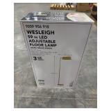 Wesleigh 59 in. LED Floor Lamp: 3 CCT dimmer