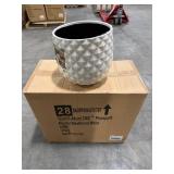 Pineapple Planter 14 qt Resin White (4 pack)