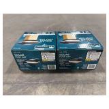Solar 4x4/6x6 Black LED Deck Cap Light (2 pack)