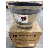 Natural Oak Resin Pots, 17.7" Dia (8 pack)