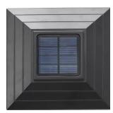 Solar 4x4/6x6 Black LED Deck Cap Light (2 Pack)