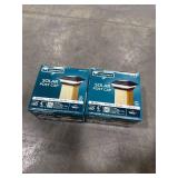 Solar 4x4/6x6 Black LED Deck Cap Light (2 Pack)
