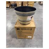 Natural Oak Resin Pots, 17.7" Dia (8 pack)