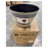 Natural Oak Resin Pots, 17.7" Dia (8 pack)