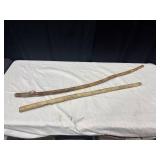 Two Natural Wooden Sticks