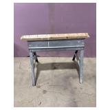 Metal Sawhorse with Wood Top
