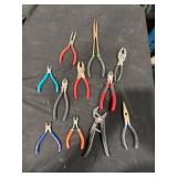 Assorted Pliers and Cutters Lot