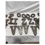 Metal Letters & Numbers Lot