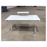 White Gaming Desk with USB Hub