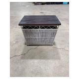 Wooden & Wicker Storage Chest