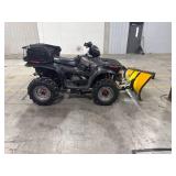 Polaris Sportsman ATV with Plow