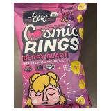 LesserEvil Cosmic Rings Berry Blast Organic Snacks (4 Bags, 3oz Each, Exp. 5/7/25)
