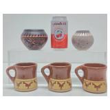 Estate Lot of Native American Art Pottery - Acoma Pueblo & Sioux