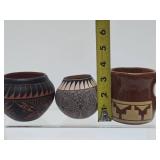 Estate Lot of Native American Art Pottery - Acoma Pueblo & Sioux