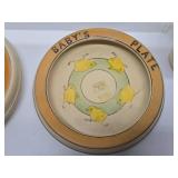 Collection of Antique ROSEVILLE Juvenile Ware Plates Bowls etc