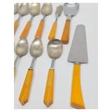 25-Piece Vintage Perma-Brite Bakelite Flatware Set