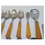 25-Piece Vintage Perma-Brite Bakelite Flatware Set