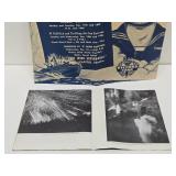 Original Vintage WW2 Navy Poster w/WW2 Naval Photo Book
